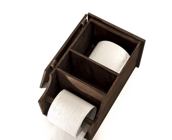 Szafka do WC drewniana palisander/lakierowana