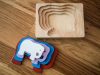 Puzzle 3D zabawka z drewna 9m+ słoń