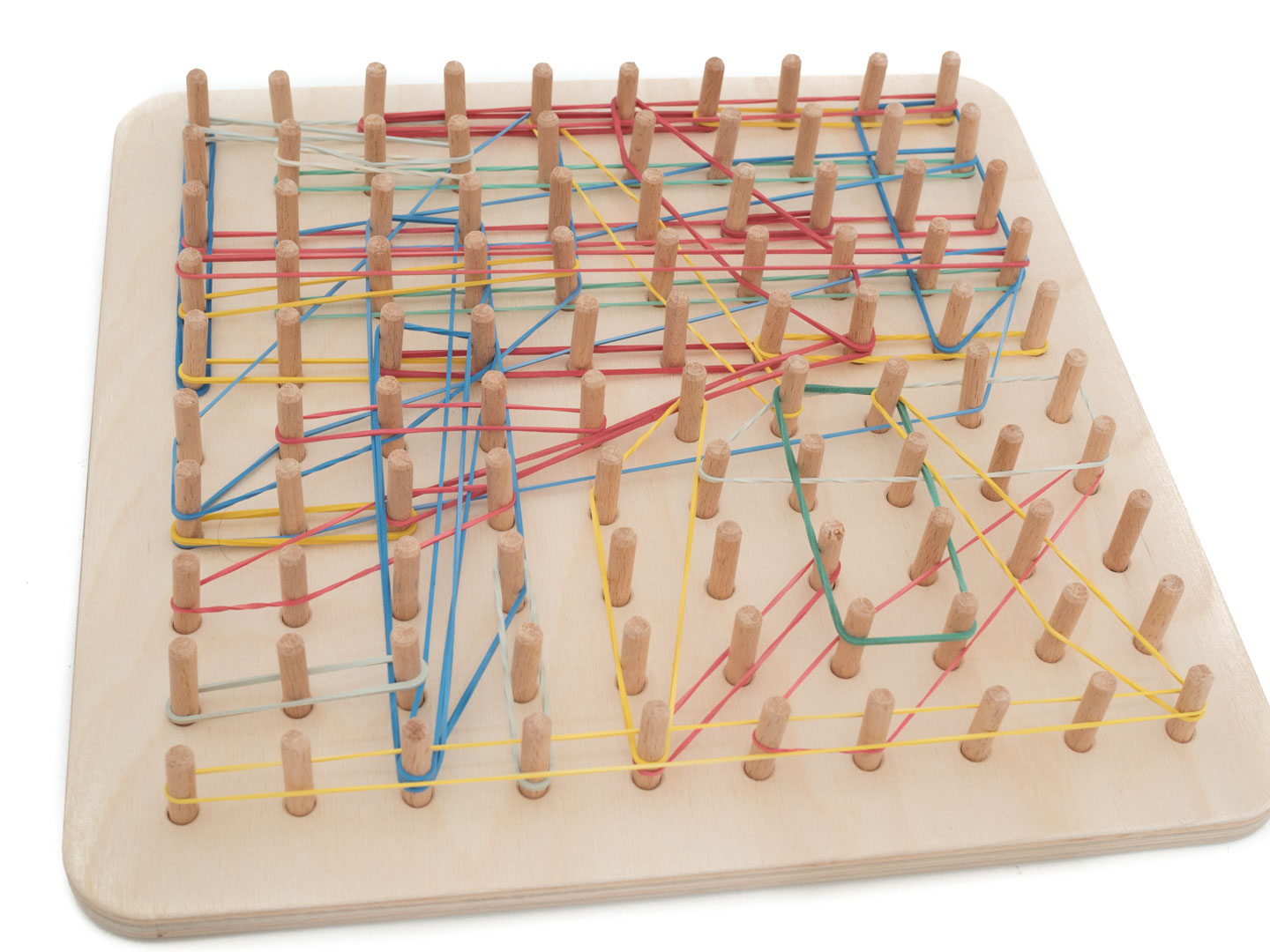 Montessori Geoplan wyjmowane kołki 10x10 - obrazek 7