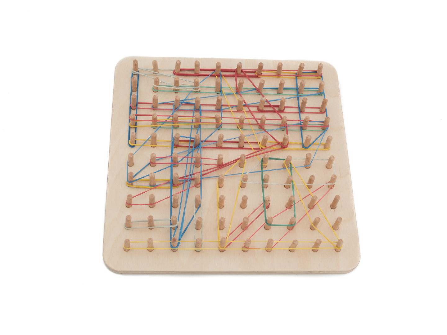 Montessori Geoplan wyjmowane kołki 10x10 - obrazek 9