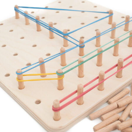 Geoplan 64 wyjmowanych kołków, 12mm Montessori, CE